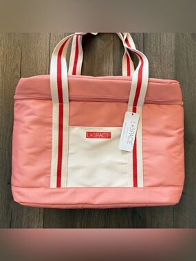 L*Space Coastal Cooler Bag NWT Beach Tote Insulated Summer Pool Travel Bag